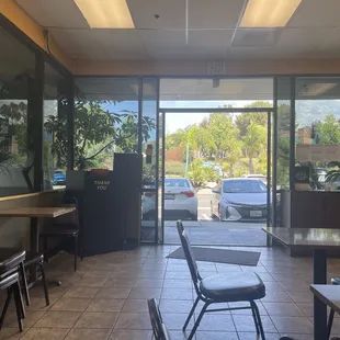 Interior looking out