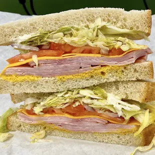 Excellent ham sammich on sourdough!!