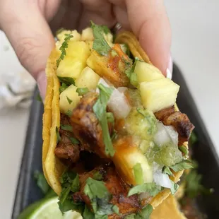 Pastor/Pineapple taco from Barrio Taco Shop!