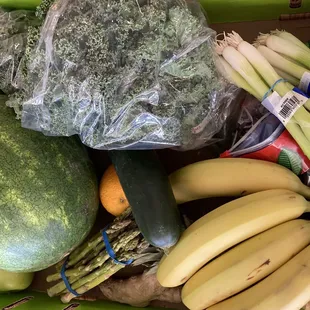 Box of Goodness + 1/2 Gallon fresh pressed citrus juice for $27, 5.7.2022.