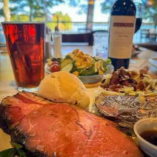 Prime rib dinner fit for a king or queen