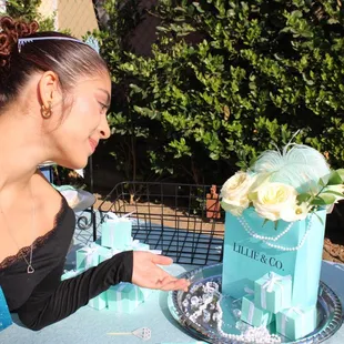 The centerpieces she made for me!!