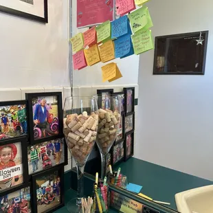 Inside the bathroom-can write messages