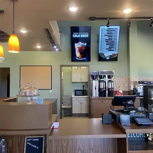 Coffee menu