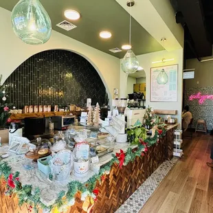 a view of the coffee bar
