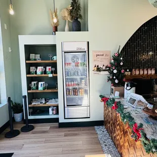a view of the coffee bar