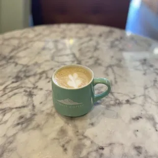 a cup of cappuccino