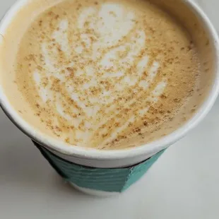 Pumpkin  season! Their cheesecake latte is bomb