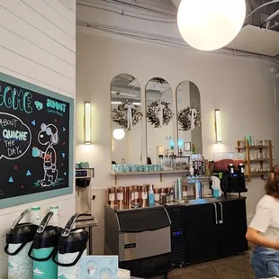 Baristas in action.
