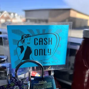 Cash only
