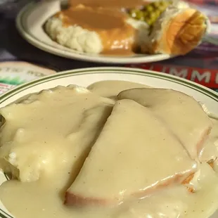 Meatloaf in the back, turkey in the front!
