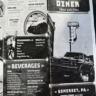 The full menu as a collage. Felt very inspired taking these!