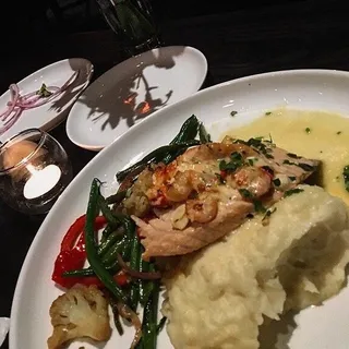 Lobster Stuffed Salmon