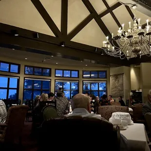 Inside seating - they also have a private dining room in the back, didn't like how the chairs were all different some more fancy than others