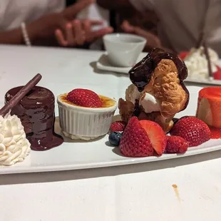 Assorted dessert platter