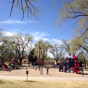 Family spring day at the park
