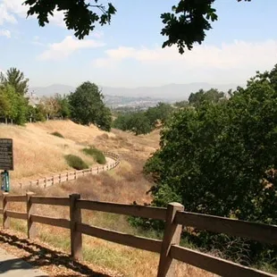 Tracks behind the park