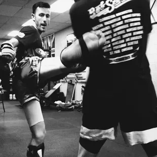 Competition team practicing.