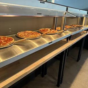 Several pizza types. And they brought out 4 or 5 more.