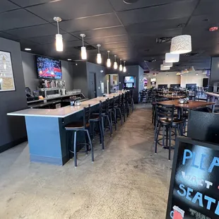 seating and bar area