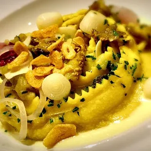 Roasted Rosa Bianca Eggplant Filled Pasta