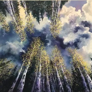 "Above Grass Mountain" acrylic on canvas by Angus Macpherson