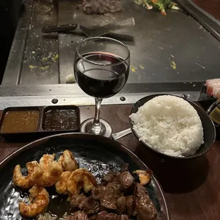 Filet tasted really good!  Biggest bowl of steamed rice I&apos;ve ever seen!