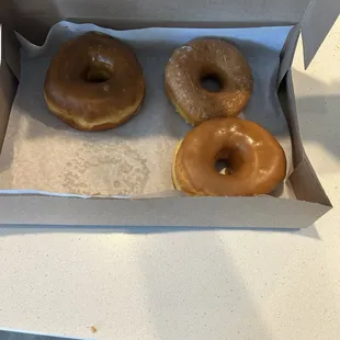 Maple and glaze donuts