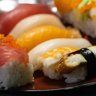 sushi, sashimi, sushi and sashimi, food