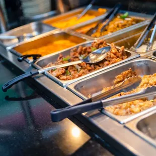 a variety of food items