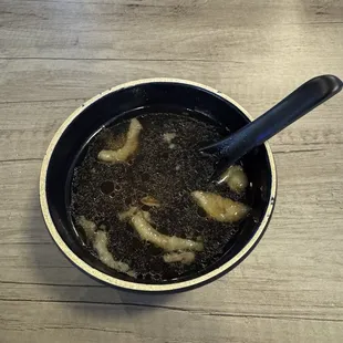 Soup that came with hibachi meal