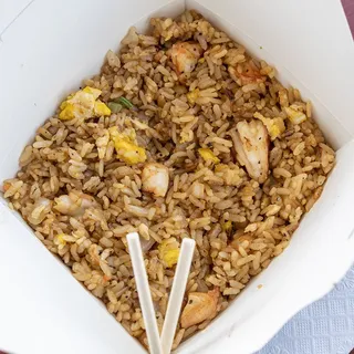 Large shrimp fried rice