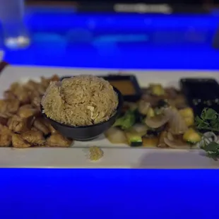 a plate of food