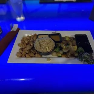 a plate of food