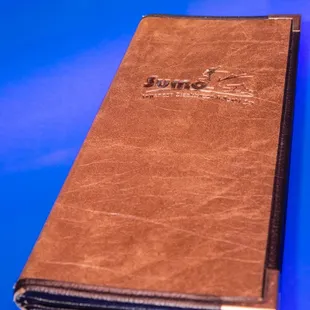 a menu book