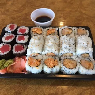 sashimi, sushi, sushi and sashimi, food