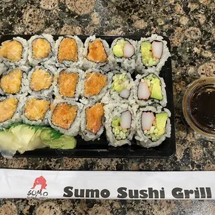 Three tiny rolls- crazy that this was $30 before tip!