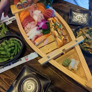 sushi, sushi and sashimi, sashimi, food