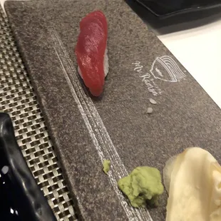 Last piece of fresh tuna.   Yum.   Very good