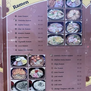 Menu on 5.6.22