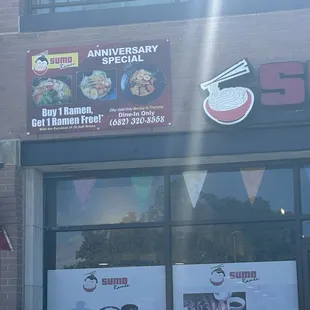 The special posted outside that don't honor.