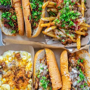 @kenty_eats | sumo philly, bulgogi philly, sumo fries &amp; sumo mac &amp; cheese