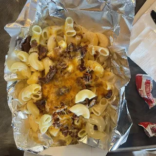 Mac and Cheese Smash Burger