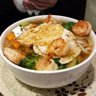 a bowl of sushi