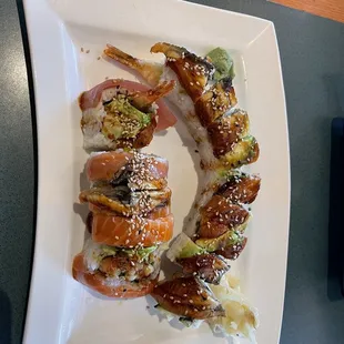 Go Go Roll and Dragon Roll