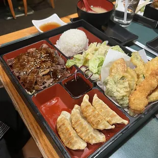 Beef Teriyaki &amp; Gyoza