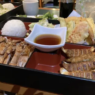 Chicken Teriyaki &amp; Gyoza Bento Box