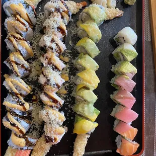 Rainbow Roll and others.
