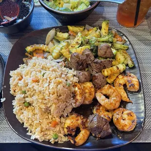 Hibachi Steak and Shrimp. So good