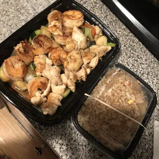 Hibachi Chicken and Shrimp Combo Dinner